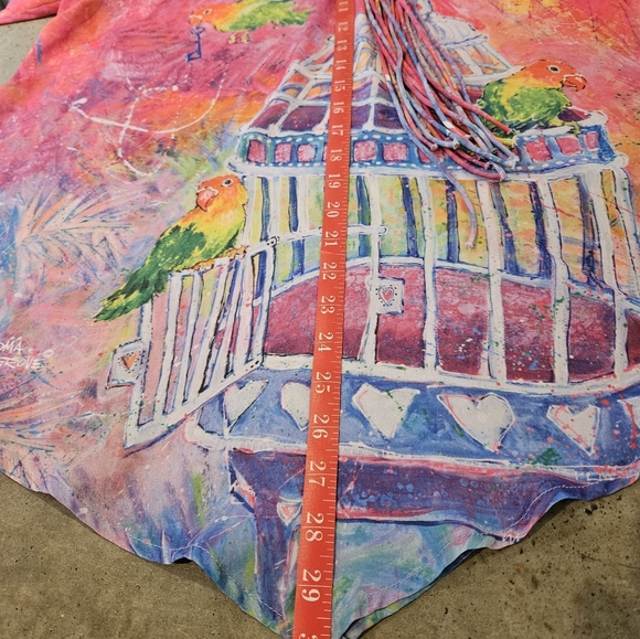 Bird print top. Wear art. Flat friendly! - Picture 4 of 10